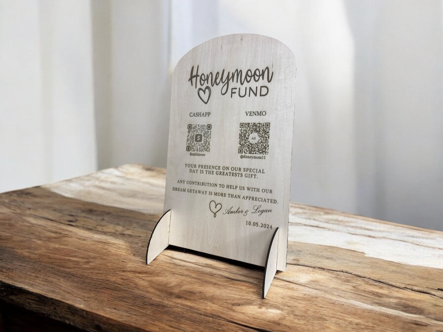 Honeymoon Fund Wedding Sign