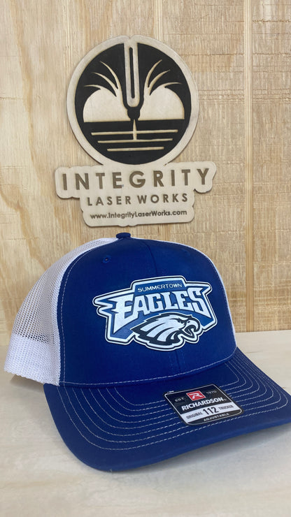 Summertown Eagles Logo Richardson 112 Navy and White Hat