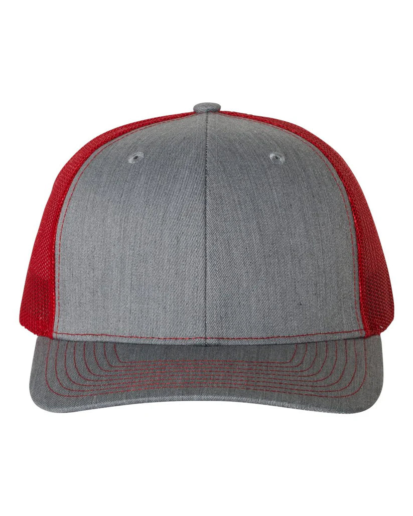 Heather Grey / Red