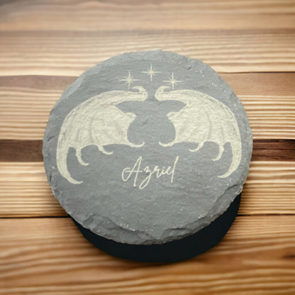 Set of 4 Acotar Slate Coasters