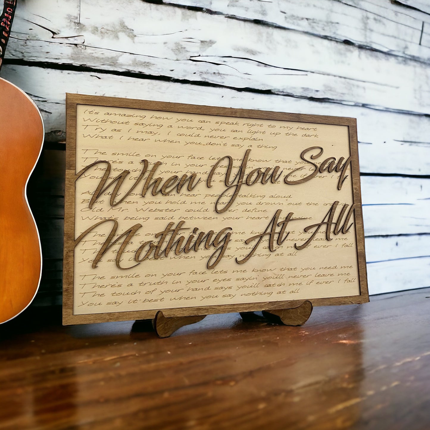 11x17 - Custom Song Board with Easel Stand