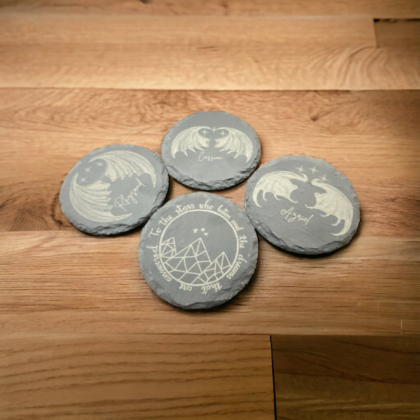 Set of 4 Acotar Slate Coasters