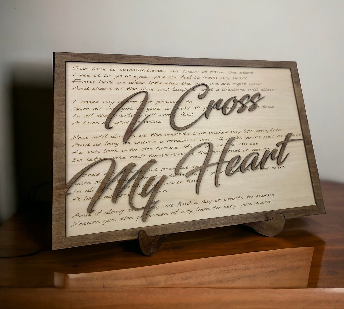 11x17 - Custom Song Board with Easel Stand